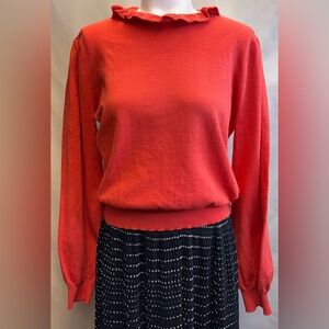Who What Wear Women's Pullover Sweater Size Medium Color Burnt Orange